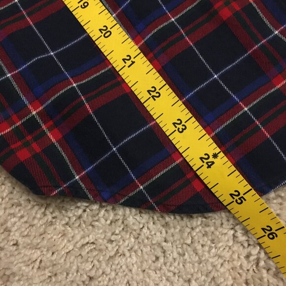 Ralph Lauren Crested Plaid 100% Cotton Flannel Button Down Shirt - Picture 13 of 15